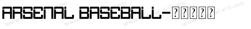 Arsenal Baseball字体转换